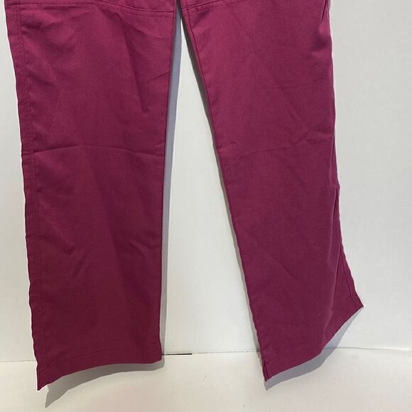 Carhartt Women's Elastic Waist Scrub Pants In Magenta Size XS - Picture 2 of 8
